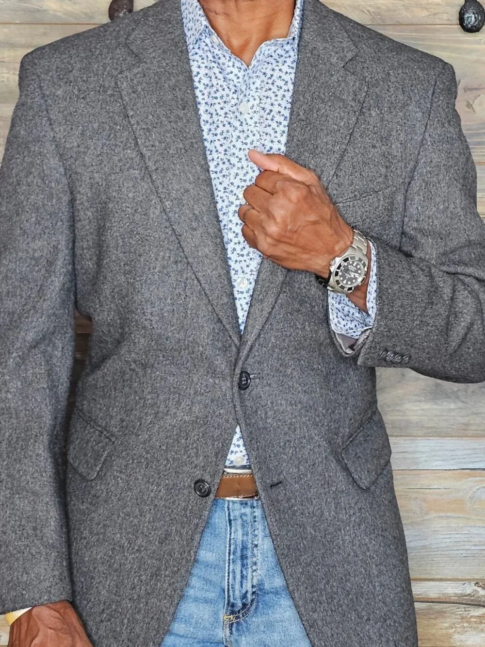 Jos. A. Bank Camelhair Gray Jacket Blazer 42R